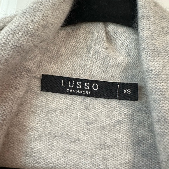 Lusso Cashmere Women’s Open Front Cardigan Light Gray (Size XS) - Picture 4 of 8